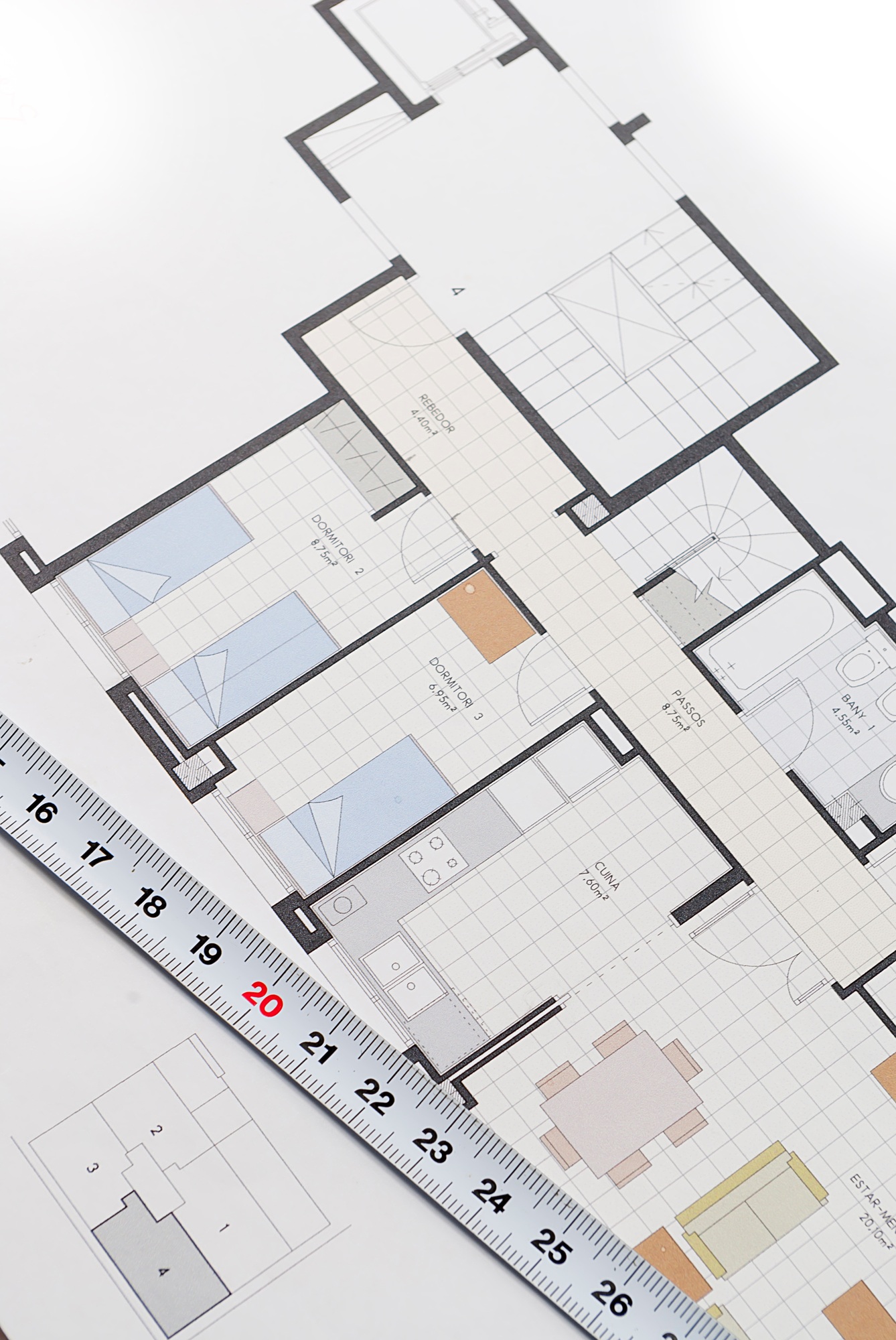 Architectural plan for building a house