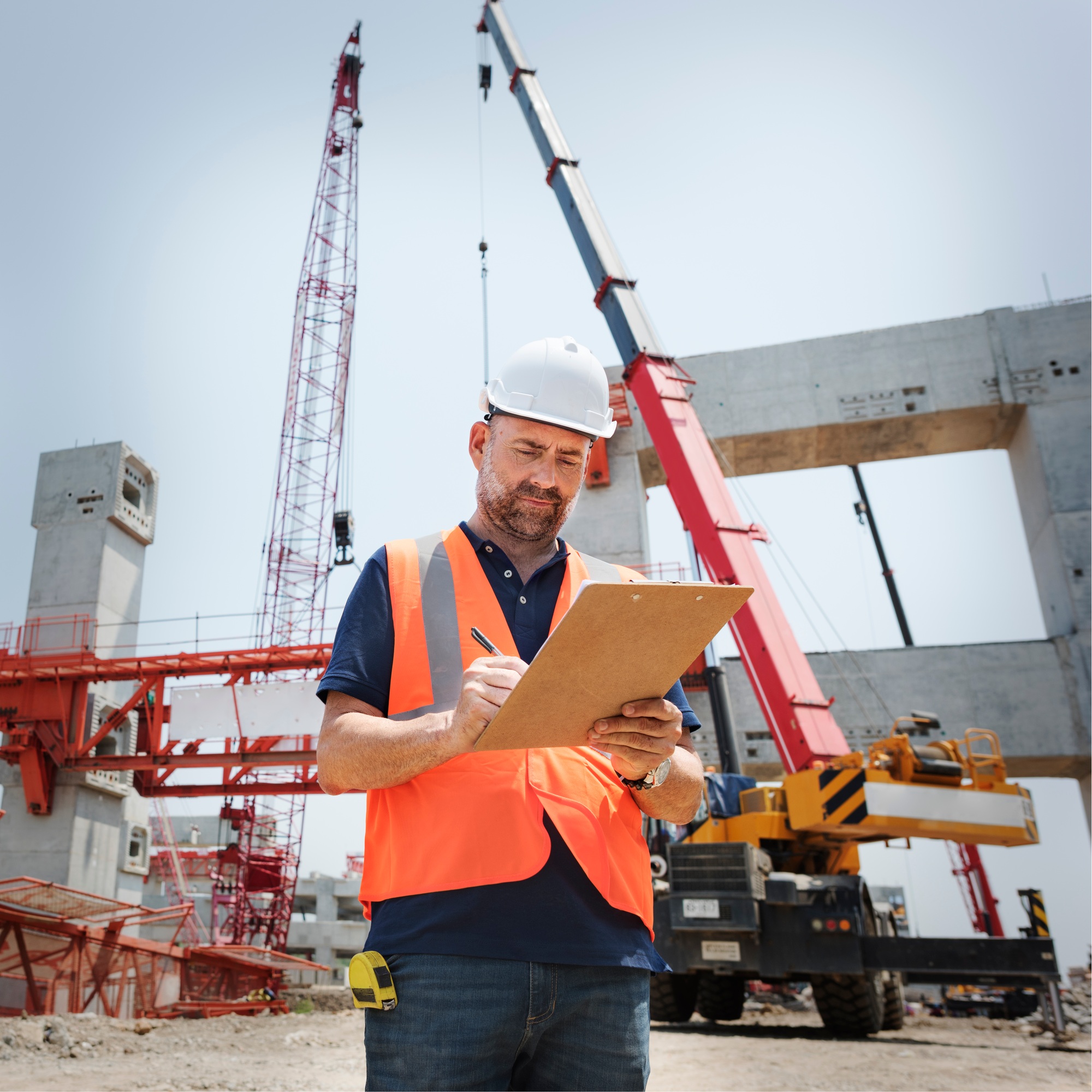 Architecture Construction Safety First Career Concept